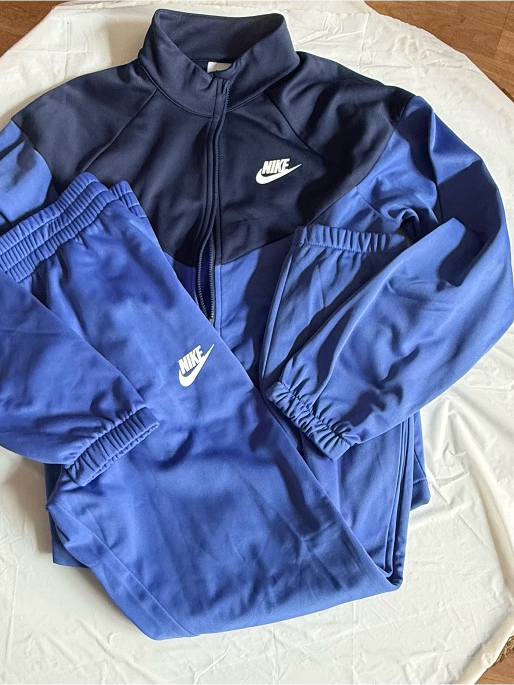 Nike Two-Tone Navy and Royal Blue Track Jacket & Pants